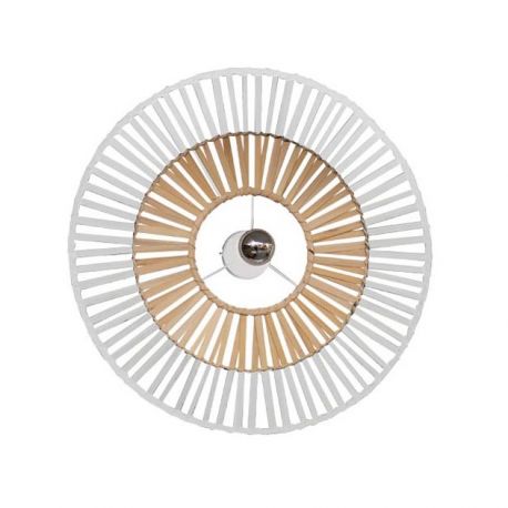 Plafoniere - Plafoniera / aplica pentru tavan/perete design modern Baule alb, natur 80cm