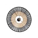 Plafoniera / aplica pentru tavan/perete design modern Baule negru, natur 60cm