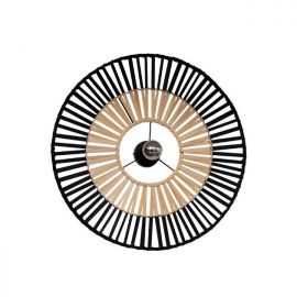 Plafoniere - Plafoniera / aplica pentru tavan/perete design modern Baule negru, natur 60cm