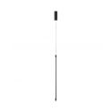 Pendul, lustra LED design liniar Fizz negru