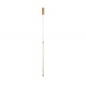 Pendul, lustra LED design liniar Fizz auriu