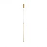 Pendul, lustra LED design liniar Fizz auriu