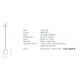 Pendule, Lustre suspendate - Pendul design modern Vilen negru, auriu