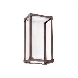 Aplice - Aplica LED de perete pentru iluminat exterior IP65 Pongo maro inchis