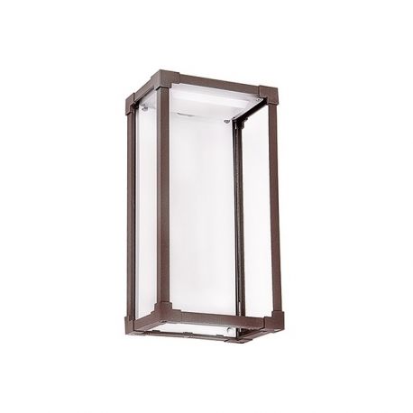 Aplice - Aplica LED de perete pentru iluminat exterior IP65 Pongo maro inchis