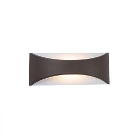 Aplice - Aplica LED de perete pentru iluminat exterior IP65 Ding maro inchis