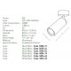 Plafoniere cu spoturi, Spoturi aplicate - Spot LED aplicat directionabil design modern Likos 40 alb