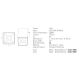Plafoniere cu spoturi, Spoturi aplicate - Spot LED aplicat design modern Lidu 7,5x7,5cm