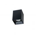 Spot LED aplicat design modern Lidu negru 7,5x7,5cm