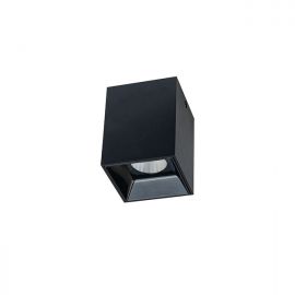 Plafoniere cu spoturi, Spoturi aplicate - Spot LED aplicat design modern Lidu negru 7,5x7,5cm