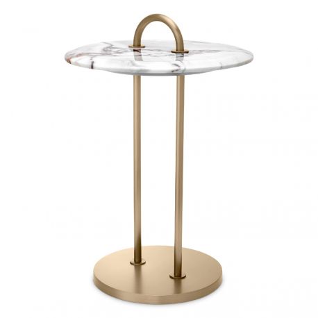 Masute Living - Masuta laterala design LUX cu blat din marmura Zappa