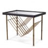 Masuta laterala design LUX Princess, alama vintage/ negru