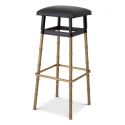 Scaun de bar design LUX Princess, alama vintage/ negru