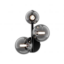 Aplice, corpuri de iluminat pentru pereti - Aplica perete moderna design deosebit Dallas 3 negru