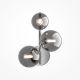Aplice, corpuri de iluminat pentru pereti - Aplica perete moderna design deosebit Dallas 3 crom