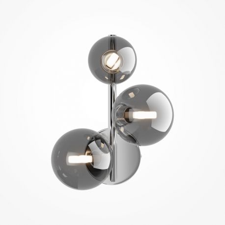Aplice, corpuri de iluminat pentru pereti - Aplica perete moderna design deosebit Dallas 3 crom