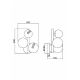 Aplice, corpuri de iluminat pentru pereti - Aplica perete moderna design deosebit Dallas 3 crom