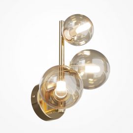 Aplice, corpuri de iluminat pentru pereti - Aplica perete moderna design deosebit Dallas 3 auriu