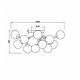 Lustre aplicate - Lustra moderna design deosebit cu 12 de surse de lumina Dallas alama