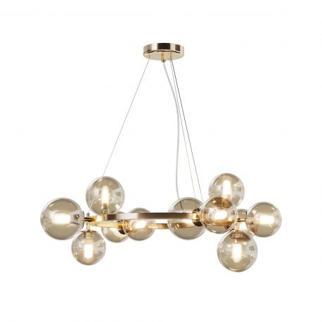 Candelabre, Lustre - Lustra moderna design deosebit cu 11 de surse de lumina Dallas auriu