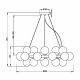Candelabre, Lustre - Lustra moderna design deosebit cu 25 de surse de lumina Dallas alama
