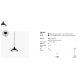 Pendule, Lustre suspendate - Pendul modern SIDE negru/cupru