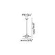 Pendule, Lustre suspendate - Pendul modern SIDE negru/cupru