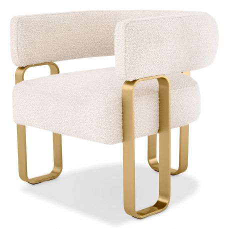 Fotolii - Fotoliu design LUX Capricorn, bouclé cream