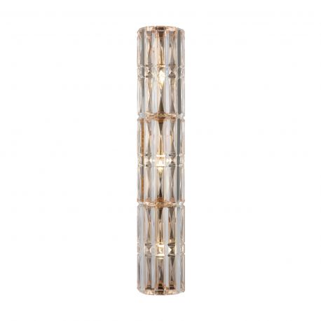 Aplice, corpuri de iluminat pentru pereti - Aplica de perete design neoclasic Facet auriu, 75cm