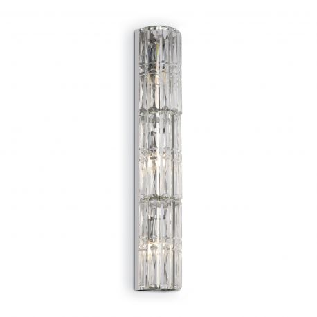 Aplice, corpuri de iluminat pentru pereti - Aplica de perete design neoclasic Facet crom, 75cm