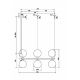Pendule, Lustre suspendate - Lustra suspendata design circular RING alama