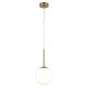 Pendule, Lustre suspendate - Lustra, Pendul design modern Basic form auriu, diametru 18cm