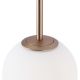 Pendule, Lustre suspendate - Lustra cu 5 pendule design modern Basic form auriu/ alb
