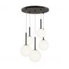 Lustra cu 5 pendule design modern Basic form negru