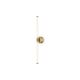 Aplice, corpuri de iluminat pentru pereti - Aplica de perete LED design high-tech minimalist Axis alama