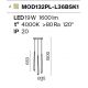 Pendule, Lustre suspendate - Pendul LED design modern Cascade alama