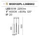Pendule, Lustre suspendate - Lustra LED cu 5 pendule design modern Cascade alama