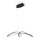 Lustra LED suspendata, design modern Curve negru