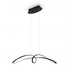 Pendule, Lustre suspendate - Lustra LED suspendata, design modern Curve negru