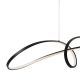 Pendule, Lustre suspendate - Lustra LED suspendata, design modern Curve negru