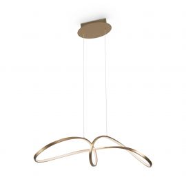 Pendule, Lustre suspendate - Lustra LED suspendata, design modern Curve auriu