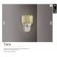 Aplice, corpuri de iluminat pentru pereti - Aplica de perete design elegant Tiara crom/auriu