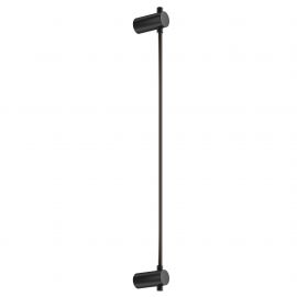 Aplica de perete LED design liniar Rotta negru 63,5cm