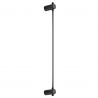 Aplica de perete LED design liniar Rotta negru 63,5cm