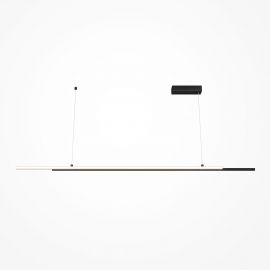Iluminat interior - Lustra LED, pendul design modern Halo negru