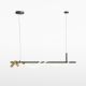 Pendule, Lustre suspendate - Lustra LED cu 2 spoturi design modern Tau