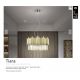 Candelabre, Lustre - Lustra suspendata design elegant Tiara crom/auriu