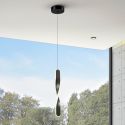 Lustra/Pendul LED design modern Twist negru