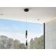 Pendule, Lustre suspendate - Lustra/Pendul LED design modern Twist negru