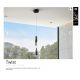 Pendule, Lustre suspendate - Lustra/Pendul LED design modern Twist negru